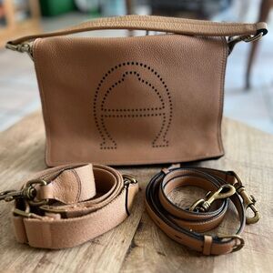 Etienne Aigner Tan Stella Leather Bag